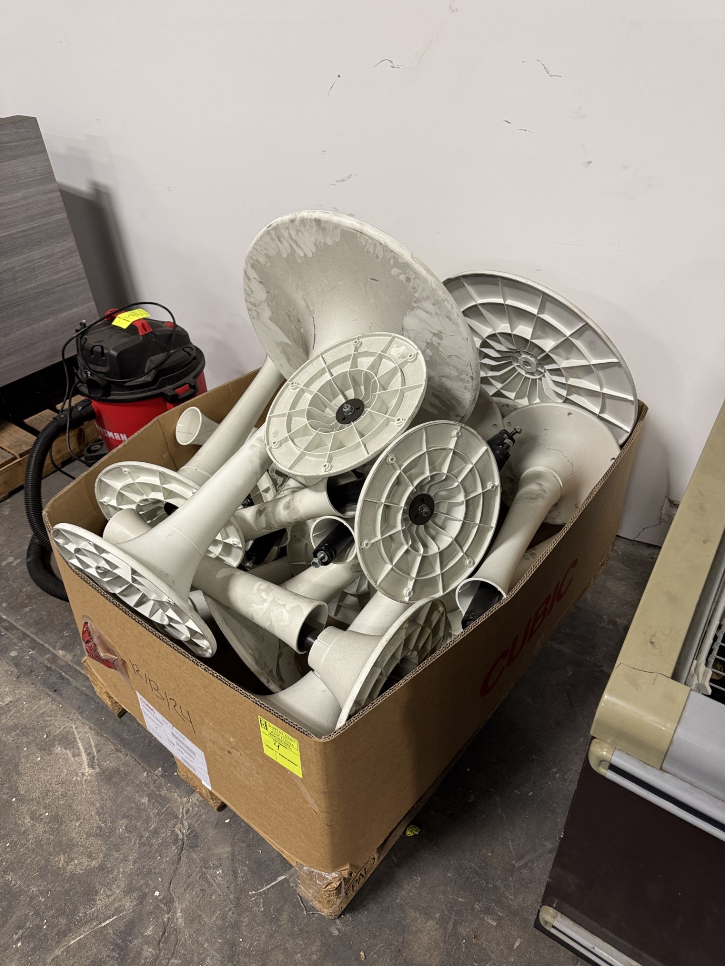 Pallet of metal table bases w/ plastic covering (no tops) - Image 2 of 2