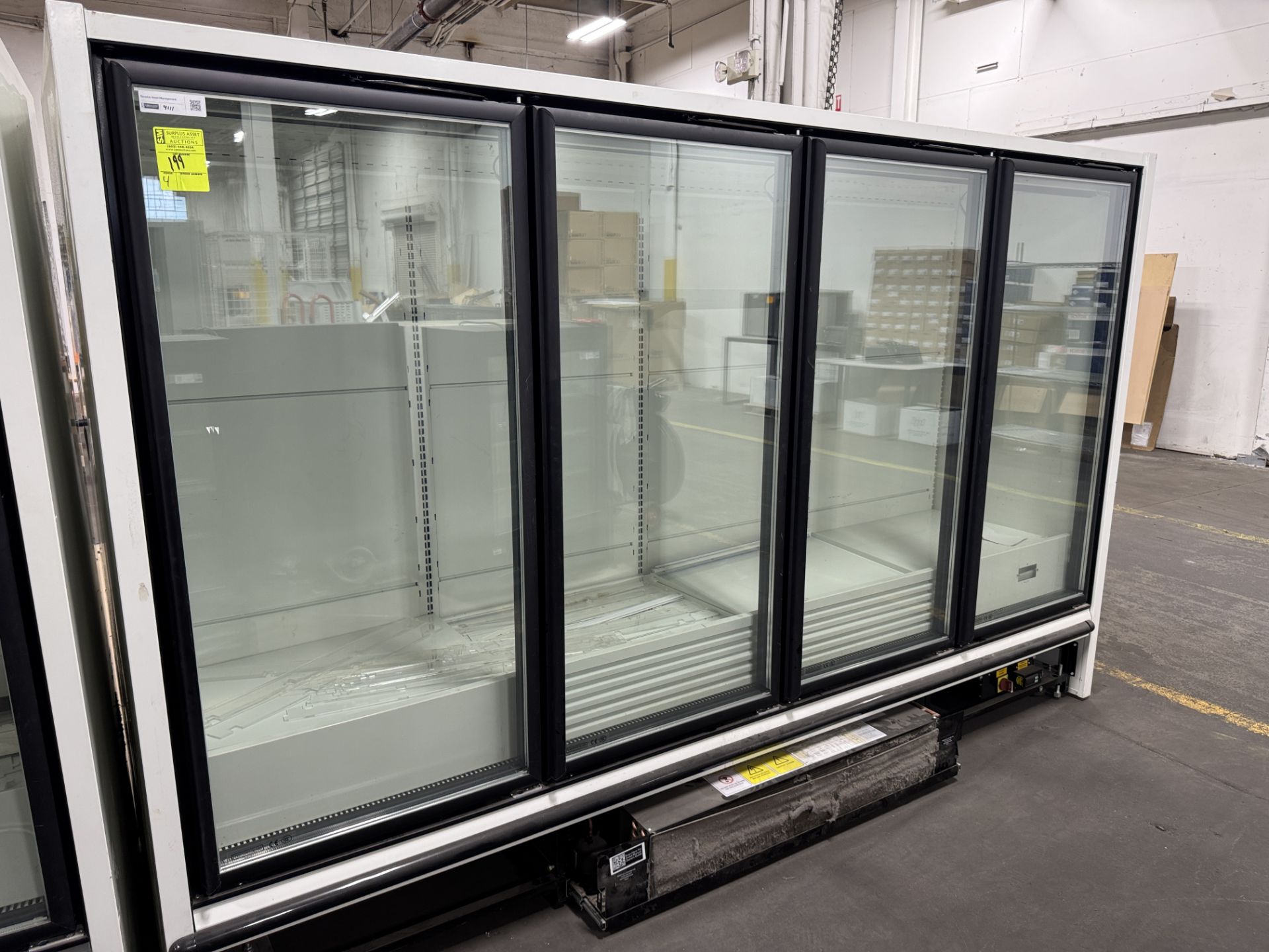 2022 Purecold self contained glass 4-door freezer