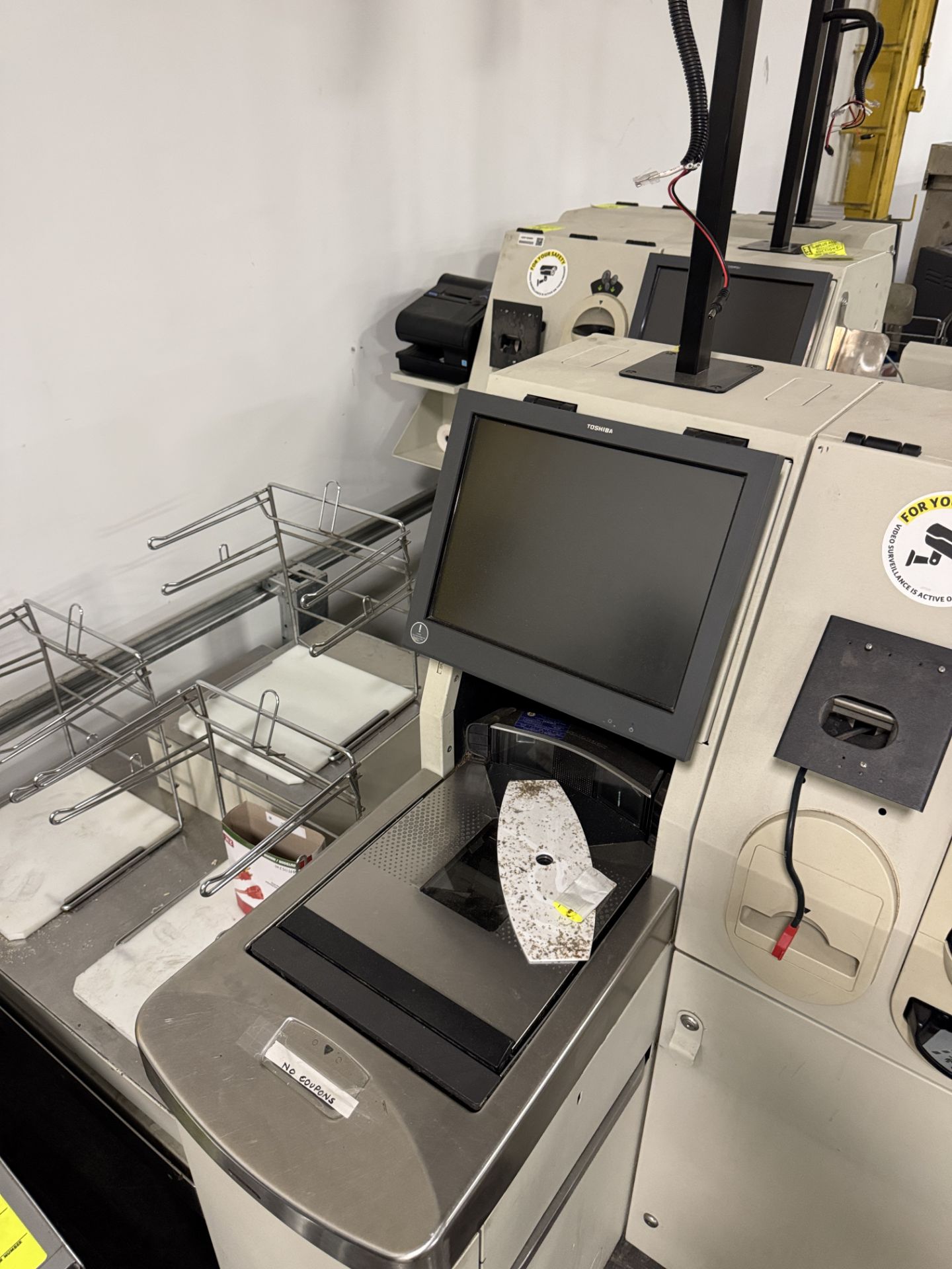 Self-checkout POS station w/ monitors, scales, receipt printer - Image 4 of 6