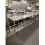 Stainless Steel table w/ backsplash