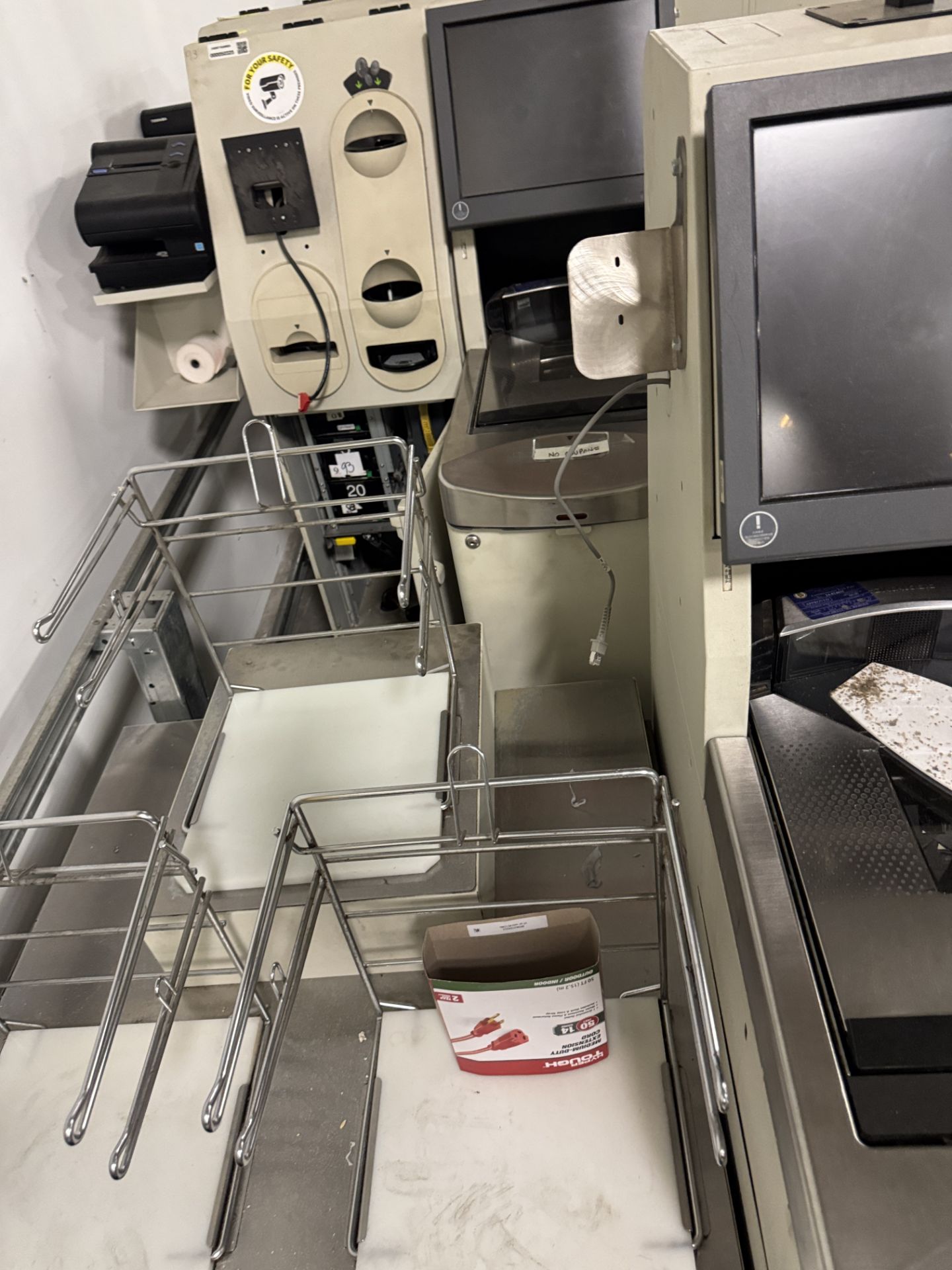 Self-checkout POS station w/ monitors, scales, receipt printer - Image 5 of 6