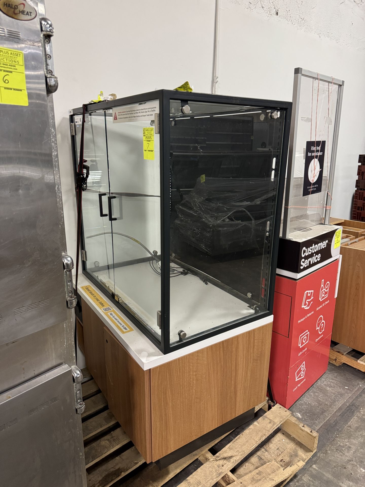 Glass display case