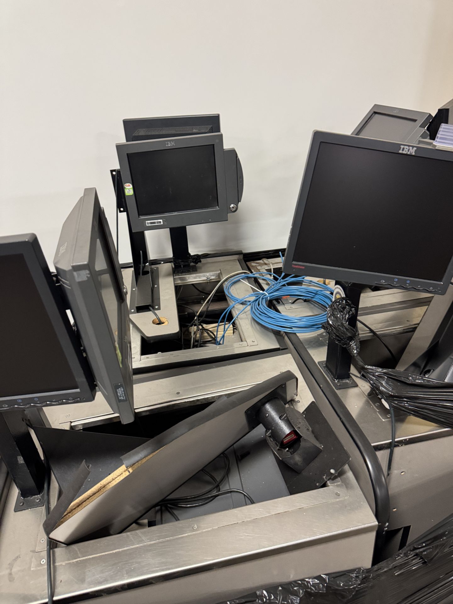 Checkout Lane POS section w/ checkout monitors (no scales) - Image 2 of 4