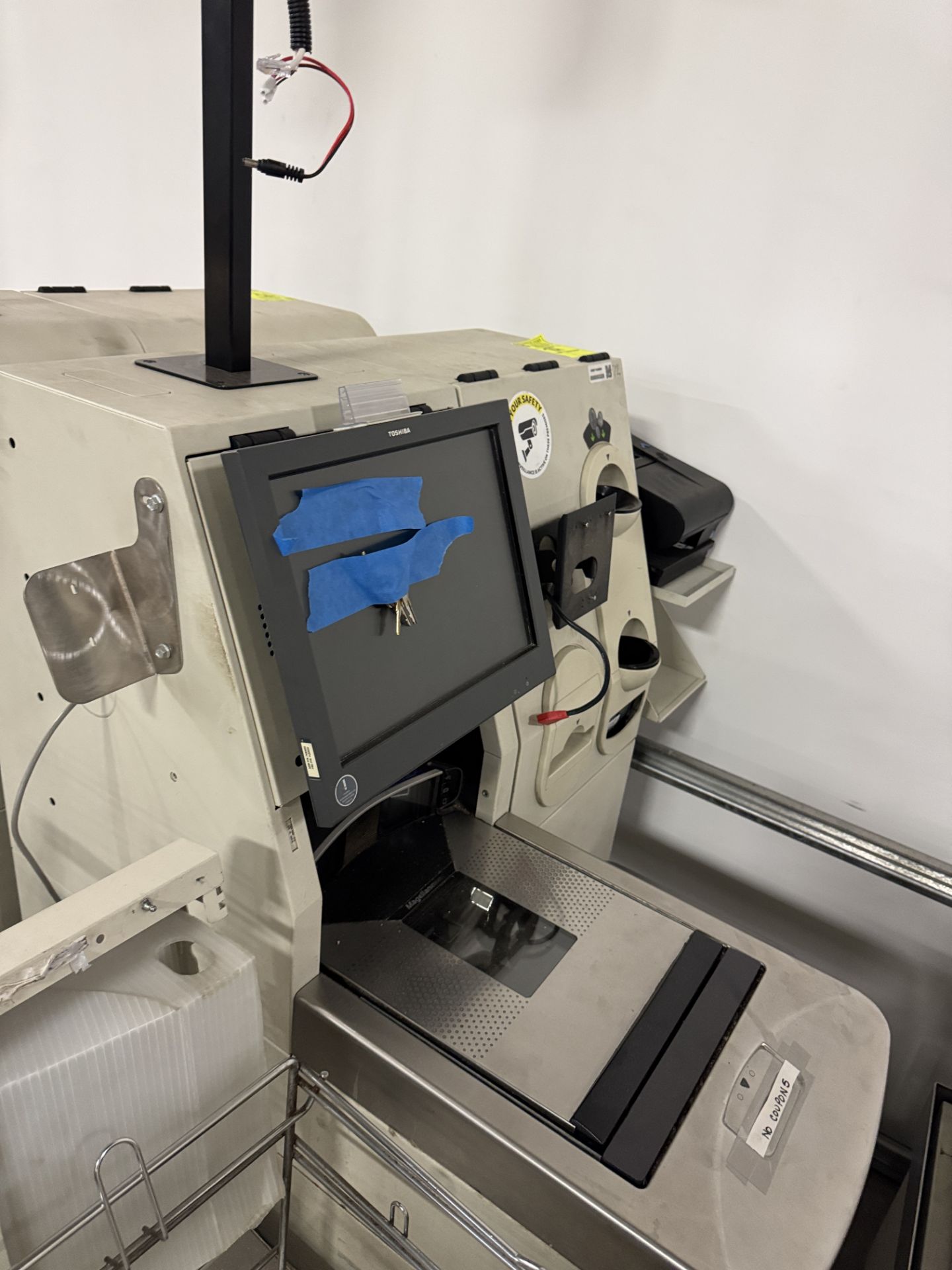 Self-checkout POS station w/ monitors, scales, receipt printer - Image 4 of 6