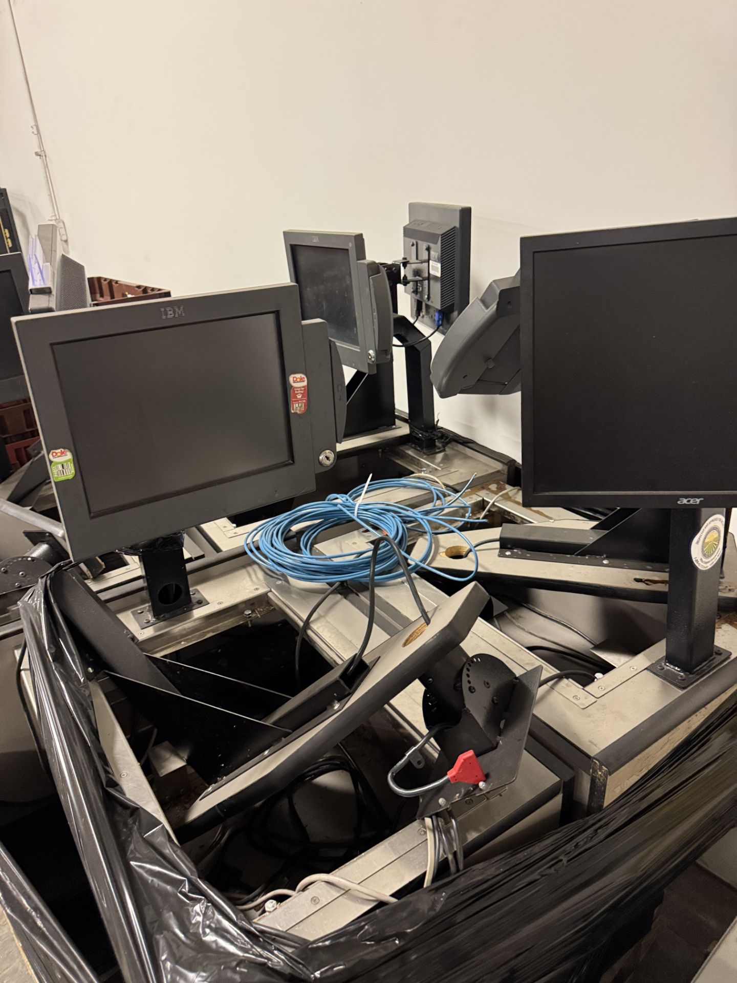Checkout Lane POS section w/ checkout monitors (no scales) - Image 4 of 4