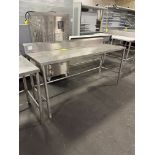 Stainless Steel table w/ backsplash
