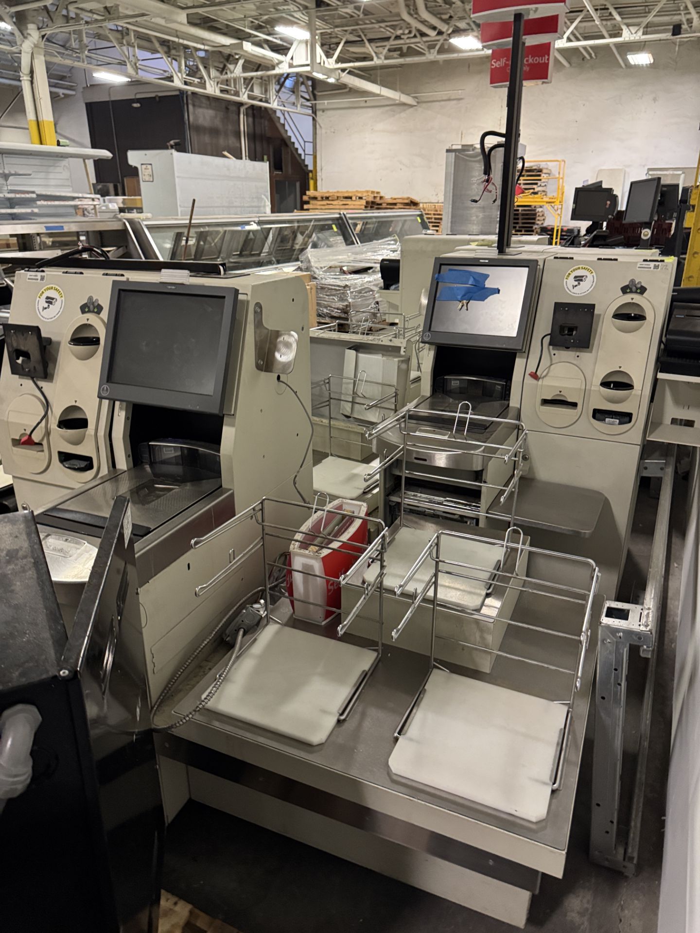 Self-checkout POS station w/ monitors, scales, receipt printer - Image 6 of 6