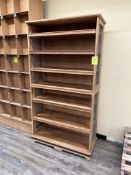 WOODEN MERCHANDISING SHELVING UNIT