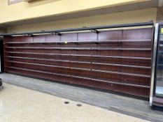 24FT OF MADIX WALL SHELVING