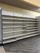 12FT OF MADIX WALL SHELVING