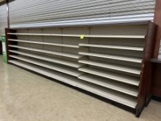 16FT OF MADIX WALL SHELVING