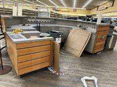 FLORAL DEPARTMENT SERVICE MILLWORK STATION W/ SINK AND HELIUM TAP