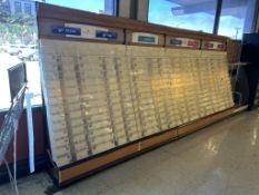17FT RUN OF WALL STYLE GREETING CARD MERCHANDISING SHELVING