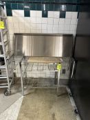 28IN STAINLESS RACK AND 48IN LOW PROFILE METRO RACK