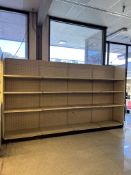 12FT OF MADIX WALL SHELVING