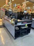 UNMARKED SINGLE BELT CHECKSTAND (NO POS)