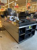 UNMARKED SINGLE BELT CHECKSTAND (NO POS)