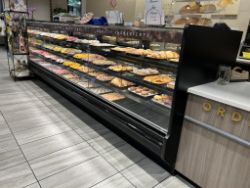 2020 HUSSMANN 12FT STRAIGHT GLASS DRY BAKERY SERVICE CASE