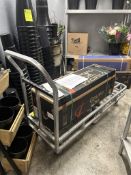 53IN X 18IN STAINLESS 6-WHEEL FLAT CART