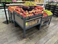 ASSORTED DRY PRODUCE MERCHANDISING TABLES