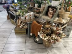 GROUP OF ASSORTED FLORAL MERCHANDISERS