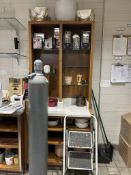 CUSTOM BUILT WOODEN SHELVING UNIT