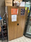 HELIUM TANK STORAGE CABINET W/ 2 TANKS
