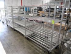aluminum cooler racks on casters