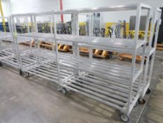 aluminum cooler racks on casters