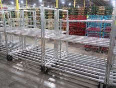 aluminum cooler racks on casters