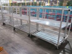 aluminum cooler racks on casters
