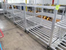 aluminum cooler racks on casters