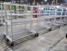 aluminum cooler racks on casters