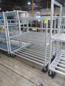 aluminum cooler rack on casters