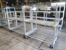 aluminum cooler racks on casters
