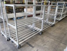 aluminum cooler racks on casters