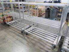 aluminum cooler rack on casters