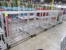 aluminum cooler racks on casters