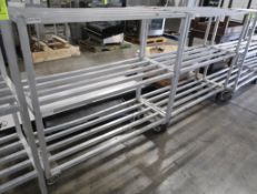 aluminum cooler racks on casters