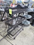 steel 3-tier rolling cart