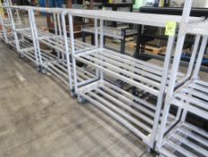 aluminum cooler racks on casters