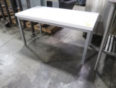 hard top table w/ steel legs