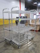 aluminum cooler racks on casters