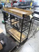 wine merchandiser rolling cart