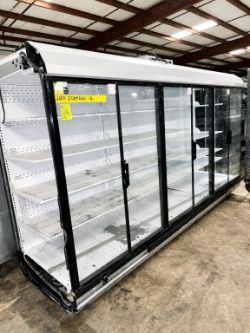 (M) 2020 HUSSMANN FRENCH DOOR MEDIUM TEMP REACH-IN CASE (NO ENDS)
