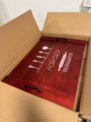 New wooden serving trays