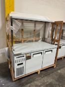 New Chineng undercounter 2-door freezer w/ upper shelf