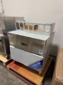 New Chineng warmer prep station w/ 4-grid steam pans,