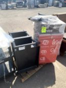PALLET WITH CART AND PODIUM