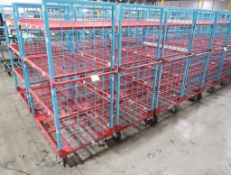4-tier wired shelf on casters